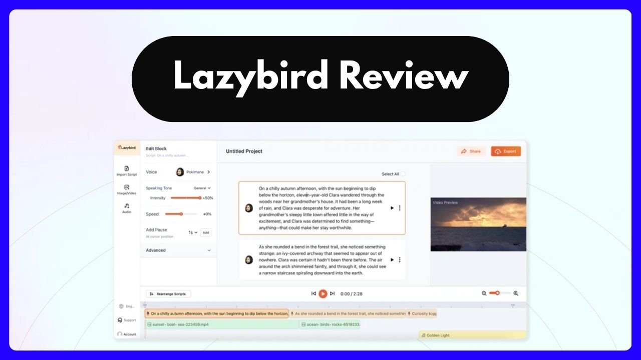 ElevenLabs Alternative Lazybird Review